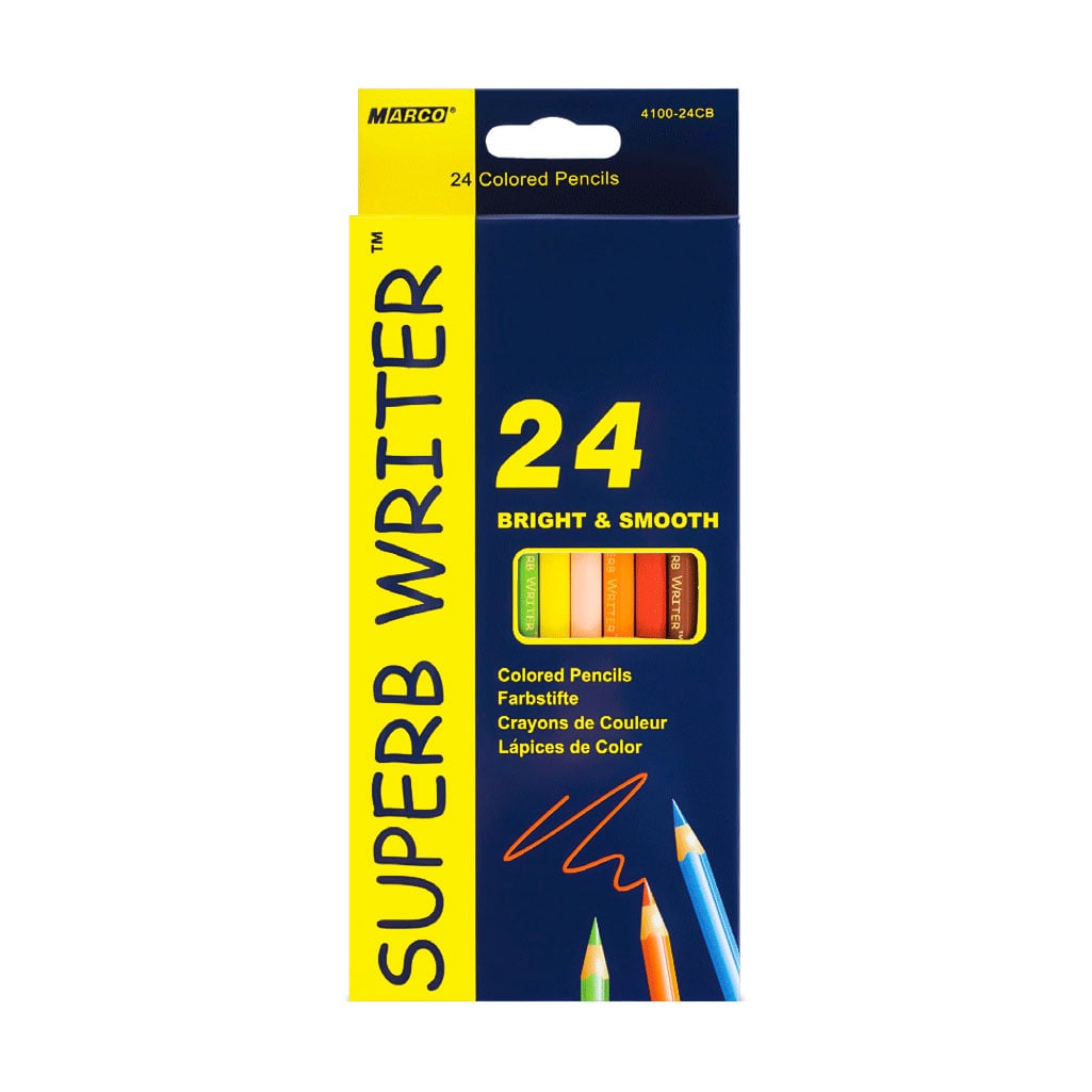 Набір кольорових олівців Marco Superb Writer, 24 кольори (4100-24СВ)